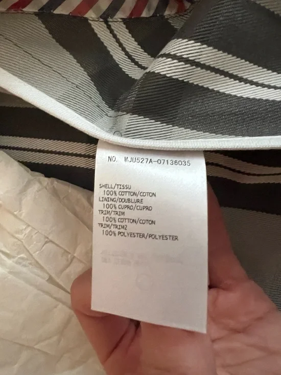 Thom Browne Grey Tartan Classic Sport Coat - Picture 5 of 6